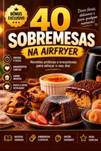 Capa: 40 Sobremesas na Airfryer